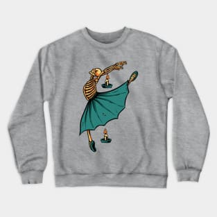 Skeleton Ballerina Candle Light Crewneck Sweatshirt